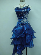 A Line Black Ruffle Short Formal Prom Dresses Homecoming Dresses