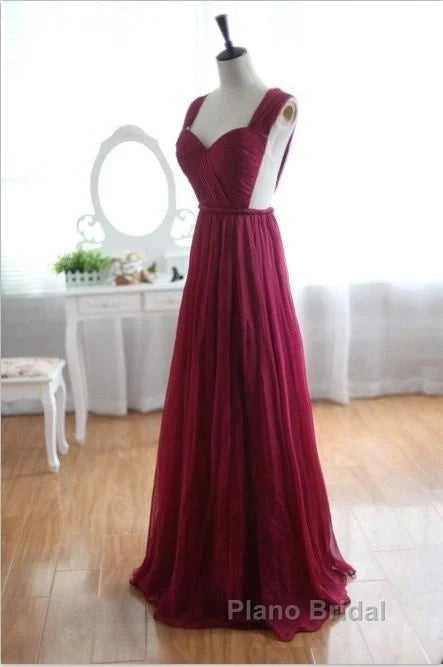 A-Line Chiffon Formal Prom Dresses Bridesmaid Dresses Secondary image