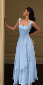 A Line Chiffon Formal Prom Dresses,Long Formal Evening Dresses,Formal Dresses