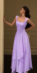 A Line Chiffon Formal Prom Dresses,Long Formal Evening Dresses,Formal Dresses
