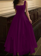A Line Chiffon Formal Prom Dresses,Long Formal Evening Dresses,Formal Dresses