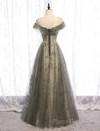 A-Line Formal Gown Elegant Dresses Wedding Floor Length Short Sleeve Tulle With Pleats