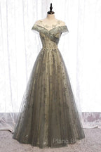 A-Line Formal Gown Elegant Dresses Wedding Floor Length Short Sleeve Tulle With Pleats