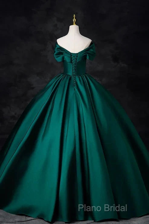 A-Line Formal Satin Floor Length V-Neck Formal Dresses Elegant Formal Prom Dresses Secondary image