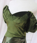 A-Line Green Sweetheart Velvet Long Party Dresses, Green Formal Dresses Formal Prom Dresses