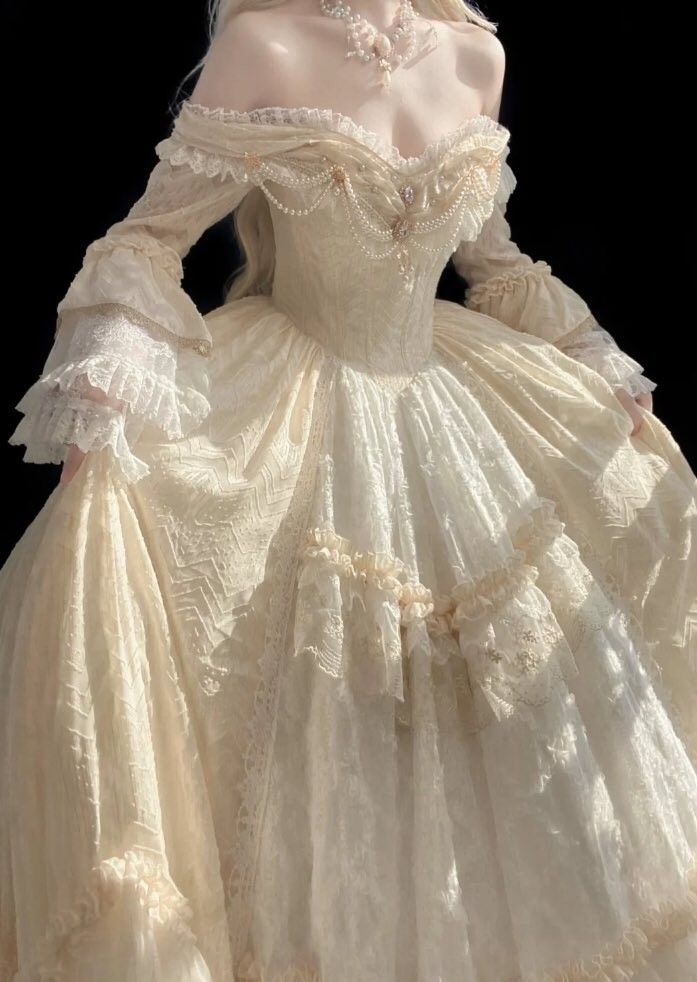 A Line Off Shoulder Ball Gown Wedding Dresses Lace Princess Dresses Main image