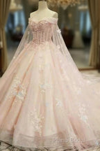 A Line On & Off Shoulder Dresses | V Neck Floor Length Lace Gown Girls Wear Formal Prom Dresses