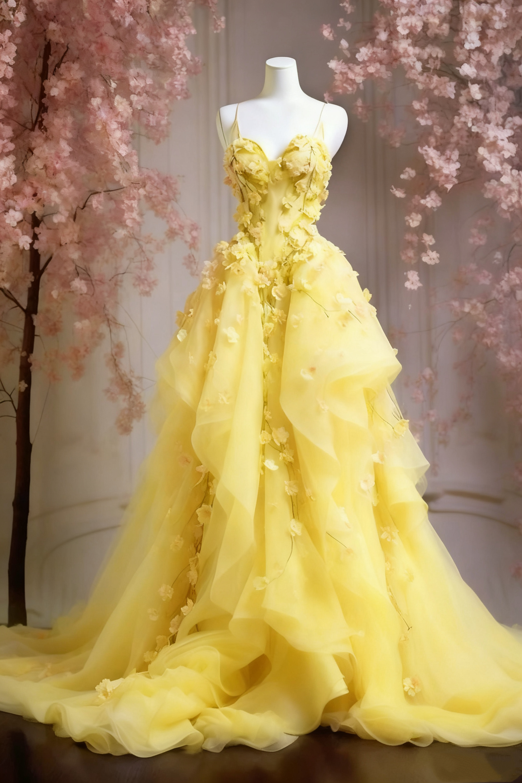 A Line Pink Tulle Long Formal Prom Dresses, Formal Evening Formal Dresses