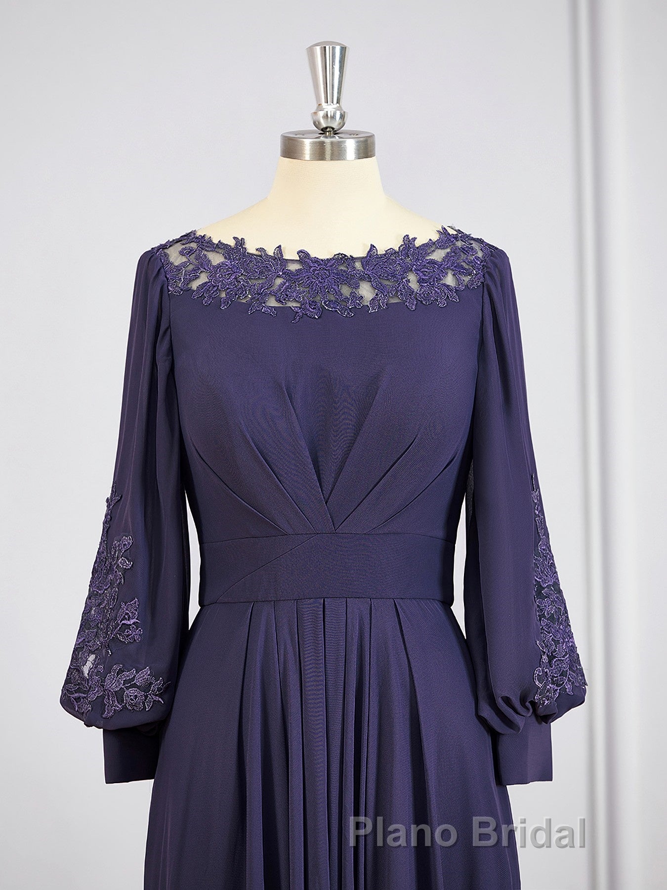 A-Line/Princess Bateau Asymmetrical Chiffon Mother of the Bride Dresses Secondary image