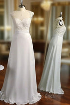 A-Line/Princess Floor-Length Applique Sleeveless Chiffon Sweetheart Dresses