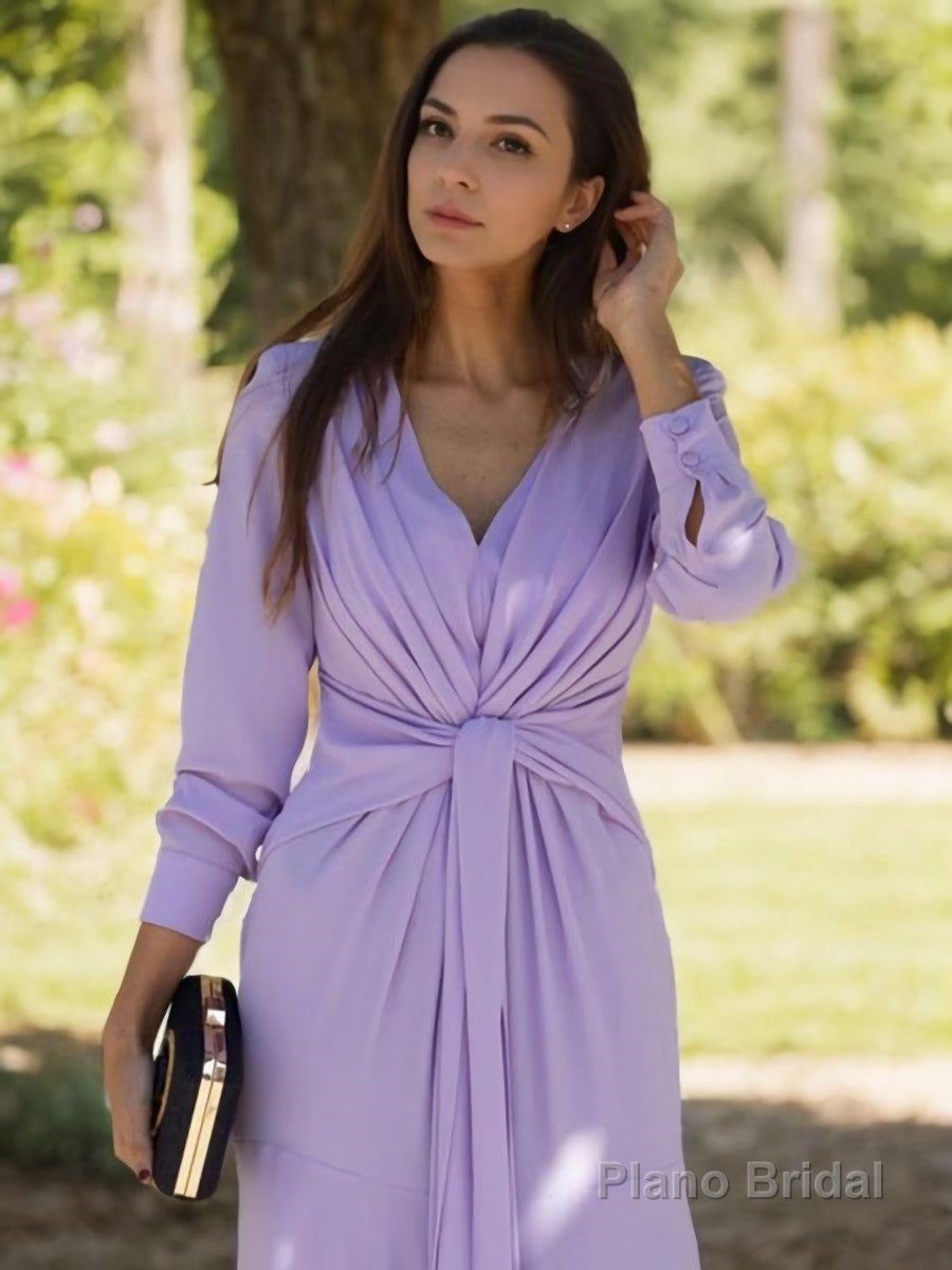 A-Line/Princess V-neck Ankle-Length Jersey Mother of the Bride Dresses With Ruffles Secondary image
