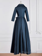 A-Line/Princess V-neck Asymmetrical Satin Mother of the Bride Dresses With Belt/Sash