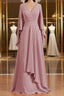 A-Line/Princess V-neck Floor-Length Chiffon Mother of the Bride Dresses