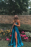 A-Line Simple Stunning Long Formal Prom Dresses Formal Evening Gowns