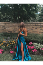 A-Line Simple Stunning Long Formal Prom Dresses Formal Evening Gowns