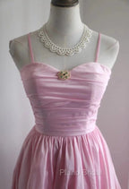 A-Line Spaghetti Strap Satin Long Wedding Dresses Birthday Quinceanera Dresses Formal Prom Dresses