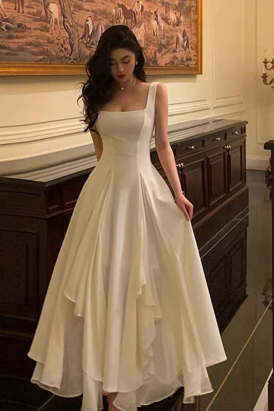 A Line Square Neck Formal Prom Dresses Elegant Prom Gown Secondary image