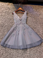 A-line Straps Ruffles Short/Mini Tulle Dress