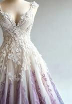 A-Line Straps Tulle Beaded Long Formal Prom Dresses Applique Sweetheart Neck Formal Evening Gown