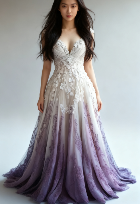 A-Line Straps Tulle Beaded Long Formal Prom Dresses Applique Sweetheart Neck Formal Evening Gown