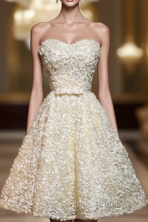 A Line Sweetheart Neck Homecoming Dresses Sleeveless Mini Dresses Main image