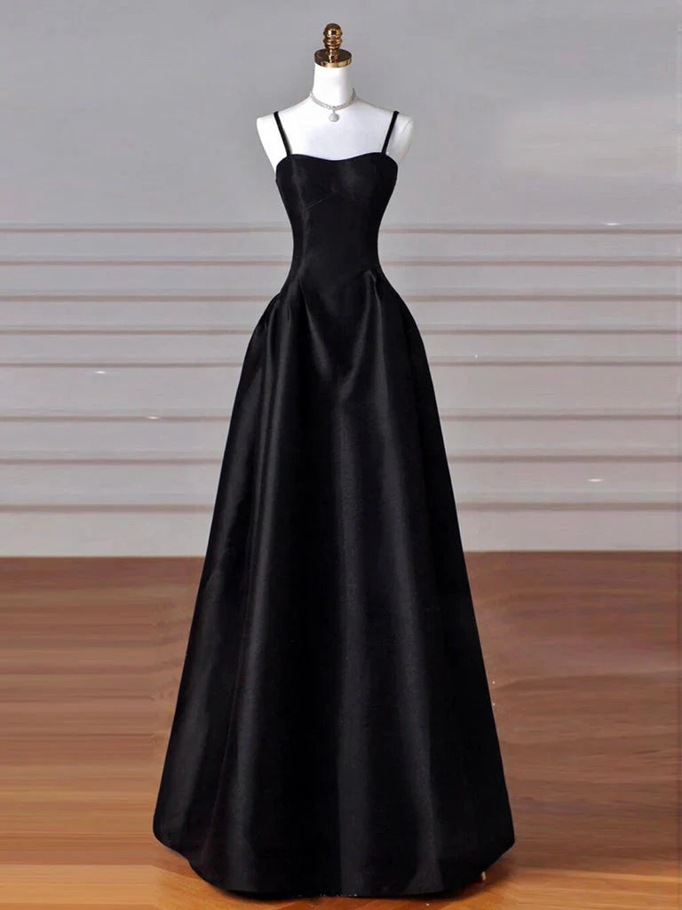 A-Line Sweetheart ??Formal Prom Dresses For Birthday&Graduation-Burgundy Satin Long Formal Evening Dresses