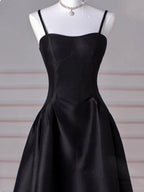A-Line Sweetheart ??Formal Prom Dresses For Birthday&Graduation-Burgundy Satin Long Formal Evening Dresses