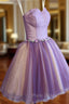 A-line Sweetheart Short Mini Tulle Short Formal Prom Dresses short homecoming Dresses