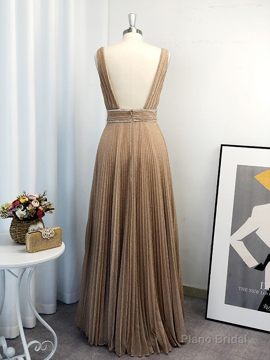 A-line V-neck Ruffles Floor-Length Dress Secondary image