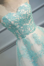 Adorable White Tulle Sweetheart Tulle Party Dresses , Homecoming Dresses , Lovely Party Dresses