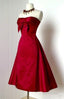 red short prom dress strapless evening dress sexy formal dress