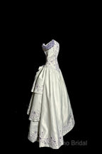 Aesthetic Ball Gown Off The Shoulder White Formal Prom Dresses Ruffle Long Party Dresses