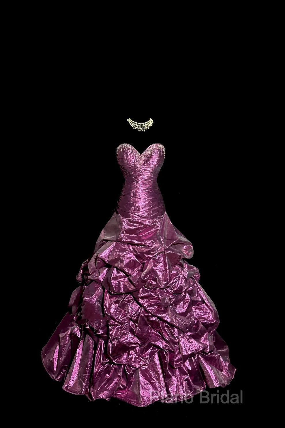 Aesthetic Mermaid Sweetheart Neckline Taffeta Formal Prom Dresses Ruffle Long Party Dresses