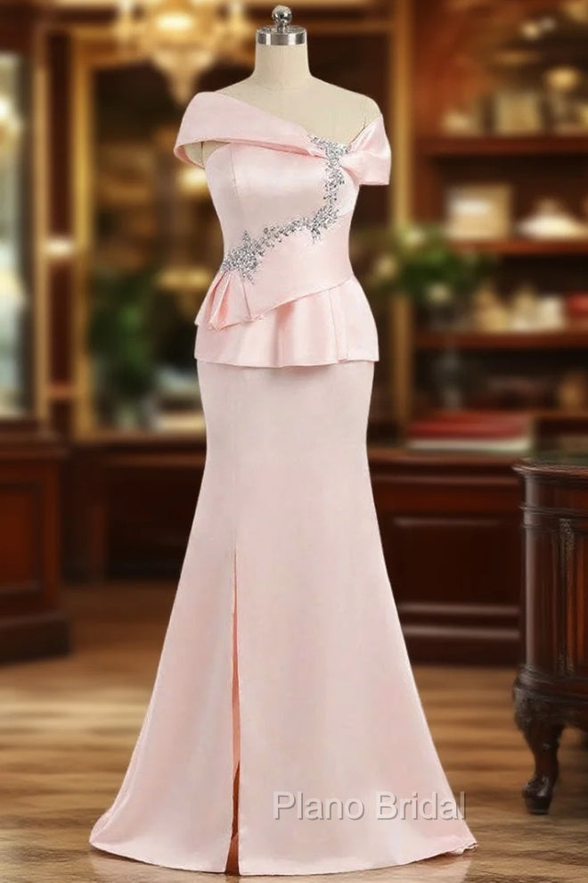 Amazing Pink Mother Of The Bride Dresses Mermaid V-neck Cap Sleeves Main image
