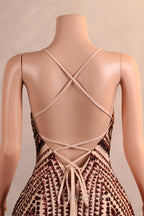 Backless Sequins Mermaid Formal Prom Dresses Burgundy Party Evening Dresses with Feather Chapel Train