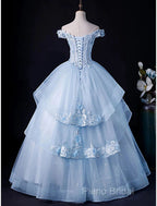 Ball Gown Formal Gown Minimalist Dresses Formal Wedding Guest Floor Length Sleeveless Off Shoulder Tulle Backless With Pleats Appliques