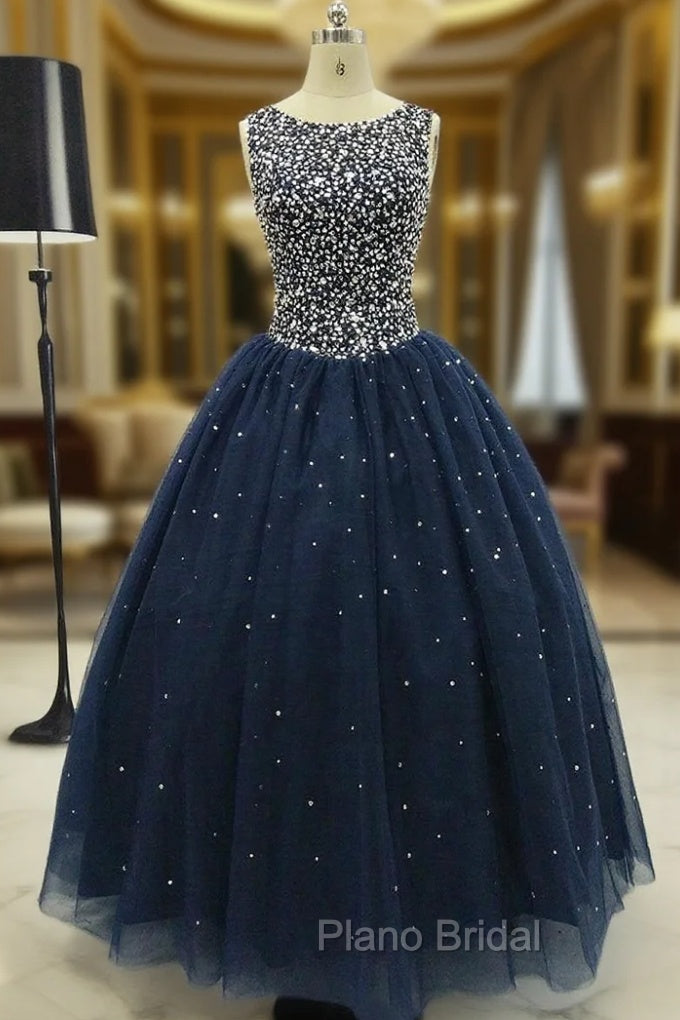 Ball Gown Formal Dresses With Jewel-embellished Bodice Long Elegant Formal Prom Dresses