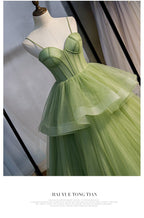 Ball Gown, Green Formal Prom Dresses Vintage Formal Prom Dresses