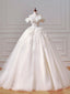 Ball-Gown/Princess Sweetheart Floor-Length Tulle Formal Prom Dresses With Sequins Appliques Lace Beading