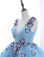 Ball Gown Formal Prom Dresses Luxurious Dresses Engagement Court Train Sleeveless V Neck Tulle With Pleats Appliques 2