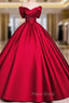 Ball Gown Satin Off the Shoulder Appliques Quinceanera Dresses