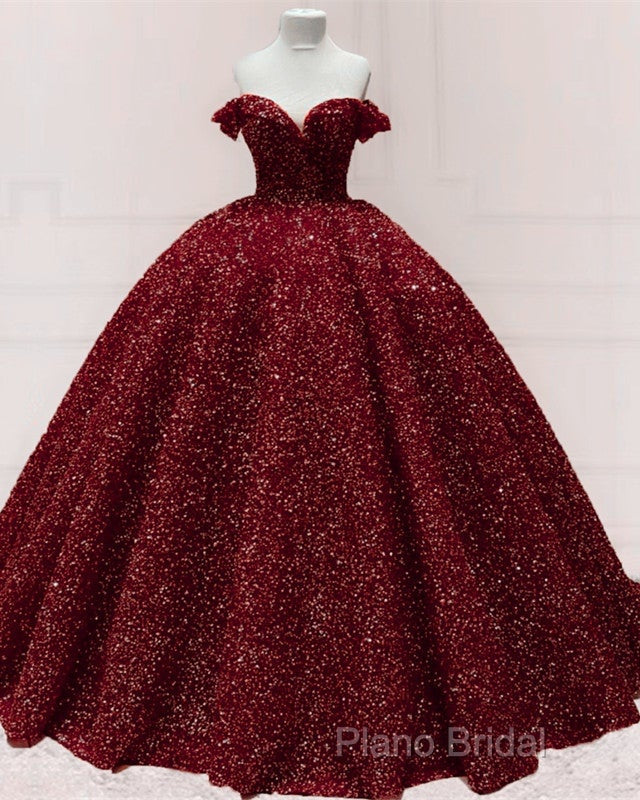 Ball Gown Sparkly Dresses Off The Shoulder Secondary image