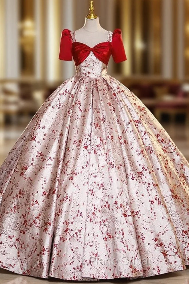 Ball Gown Square Puff Sleeve Quinceanera Dresses Main image