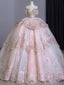 Ball Gown Sweet 16 Dresses Off The Shoulder Pink Sweet 16 Dresses
