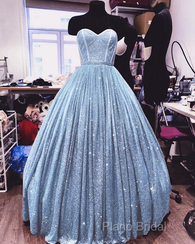 Ball Gown Sweetheart Corset Sparkle Dresses Secondary image