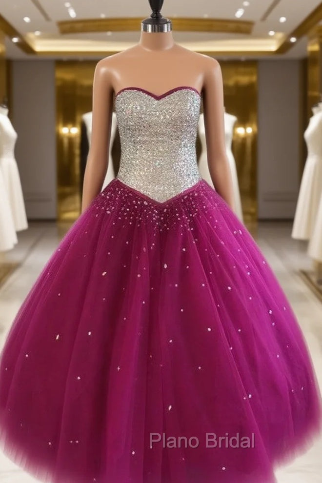 Ball Gowns Quinceanera Dresses Crystal Beaded Sweetheart Bodice Corset Main image