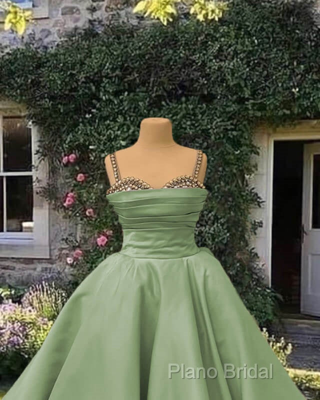 Beaded Sweetheart Mini Satin Ball Gown Secondary image