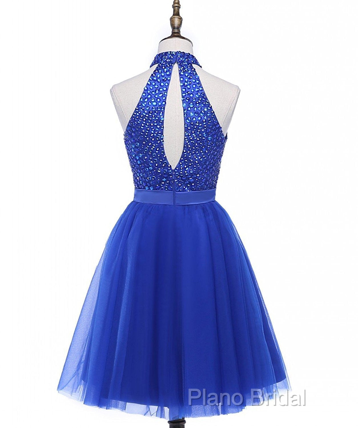 Beading Keyhole Back Homecoming Dresses Secondary image