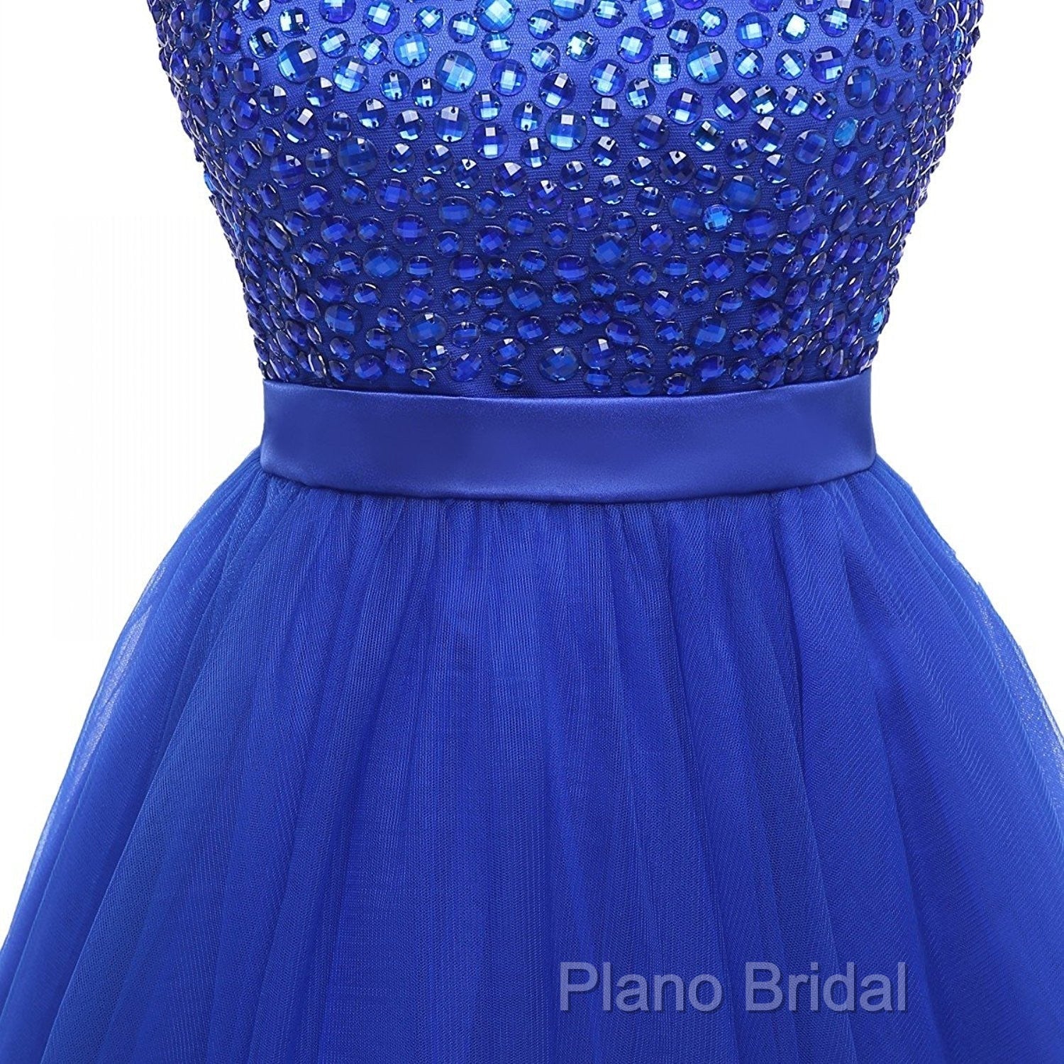 Beading Keyhole Back Homecoming Dresses