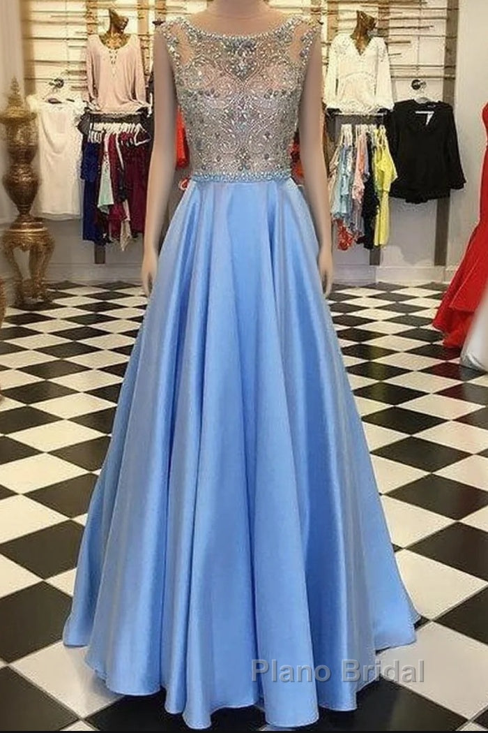 Beading Long Formal Prom Dresses,Formal Prom Dresses,Pageant Dresses,Evening Dresses,Ball Dance Dresses,Graduation School Party Gown Main image
